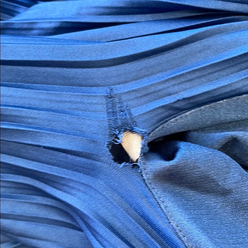 Atlein Collective Navy Plisse Midi Dress, S - Picture 11 of 14
